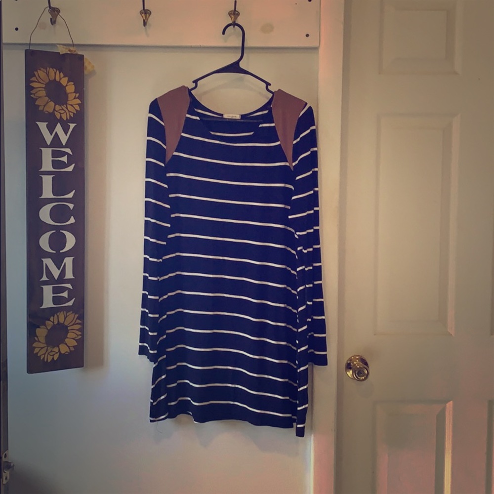 Long Sleeve Striped Dress